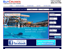 Tablet Screenshot of buycruises.com